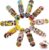 Finger Skateboards 6 Pcs, Fingerboard Mini Skateboard Toy, Finger Skateboard Deck with Trucks, Pro Fingerboard Random Patterns Set for Stress Relief Gift for Adults