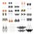 Finrezio 28 Pairs Halloween Earrings Set: Pumpkins, Cats, Spiders