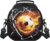 Fire Football Lunch Bag Boys Insulated Lunch Box Container with Removable Shoulder Belt,Suitable for School Office Picnic