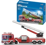 Fire Truck Building Block Set, 294 Pieces, Extended Ladder Firetruck Model Construct a realistic fire truck with an extended ladder for endless building and imaginative adventures