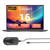 Firebat Laptop, 16 Inch 25601600 QHD, AMD Ryzen 5 6600H, Radeon 660M Graphics Card with mouse Sold by Firebat Shop UK / FBA