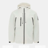Firetrap Mens Windproof Hooded Long Sleeve Windbreaker – White (Sizes XS to 2XL)