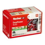 Fischer DuoPower 6×30 Universal Plugs with 2-Component Tech, 100