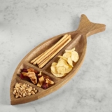 Fish Shaped Mango Wood Serving Platter – Free C&C only
