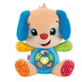 Fisher-Price Baby Learning Toy Laugh & Learn Smart Stages Puppy Musical Plush with Smart Stages for Infants Ages 6 Months