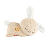 Fisher-Price Soothe & Settle Bunny Baby Toy with Music & Lights, Head-Nodding Motion