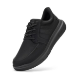 FitVille Mens Wide-Fit Loafers V3, Black, UK 10.5