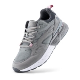 FitVille Womens Wide Fit Trainers Walking Shoes Grey 8.5 Wide