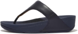 Fitflop Lulu Leather Toepost Womens Platform Sandals in White