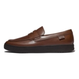 Fitflop Rally Leather Penny Loafers Chocolate