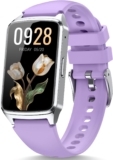 Fitness Smart Watch for Women Men, Step Counter Pedometer for iOS iPhone Android, IP68 Waterproof Activity Tracker with Calorie and Sleep Monitor, 110 Sport Modes Smartwatch (Purple)