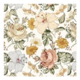 Fiula 44cm X 3m Peel-and-Stick Floral Wallpaper White