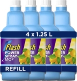 Flash Power Spray Mop Floor Cleaner Liquid Citrus – 4 x 1.25L (£12.92 with S&S)