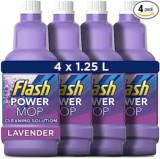 Flash Power Spray Mop Floor Cleaner Liquid Lavender 4×1.25L