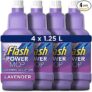 Flash Power Spray Mop Floor Cleaner Liquid Lavender 4×1.25L
