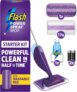 Flash Power Spray Mop Floor Cleaner Starter Kit (1 Washable 17 Disposable Pads), All-In-One System For Your Floors