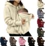Fleece Jacket Women Zip Up Maternity Womens Coats Nursing Coat with Hood
