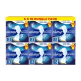 Flex Protect Night Size 3 Sanitary Towels with Wings 10 Pads X Pack of 6