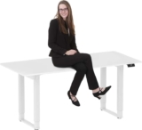 Flexispot QS2 Dual Motor 4 Leg Electric Height Adjustable 180 x 80cm Standing Desk (Prime Exclusive)