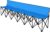 Flexzion Portable Folding Bench Seat, 6 Seater, Collapsible Soccer Bench, Portable Bench Seats for Bleachers, Camping, Sideline, with Back Rest and Carrying Bag, Blue.