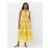Floral Halter Neck Midi Dress Green