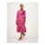 Floral Notch Neck Midi Shirt Dress
