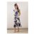Floral Ottoman Fit & Flare Midi Dress