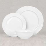Florence 12 Piece White Dinner Set Free Click and Collect