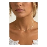 Flower Charm Necklace in 14k Gold or Silver – Womens Jewellery