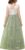 Flower Girl Lace Dress Elegant Sleeveless V Back Tulle Party Maxi Dresses Kid Girls Wedding Bridesmaid First Communion Birthday Pageant Princess Prom Ball Gown