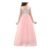 Flower Girl Lace Dress Sleeveless V-Back Pink