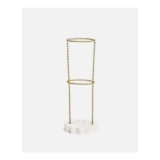 Flower Umbrella Stand – Gold-Tone Rope Design