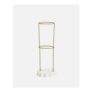 Flower Umbrella Stand – Gold-Tone Rope Design