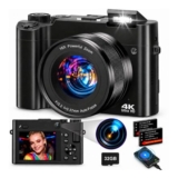 FlyFrost 4K 64MP Digital Compact Vlogging Camera with Autofocus