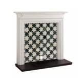 Focal Point Charlottesville White & Black MDF Timeless Fireplace Surround Set