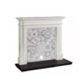 Focal Point Montana White & Black MDF Artisian Fireplace Surround Set