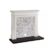 Focal Point Montana White & Black MDF Artisian Fireplace Surround Set
