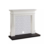 Focal Point Montana White & Black MDF Fireplace Surround Set