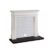 Focal Point Montana White & Black MDF Fireplace Surround Set