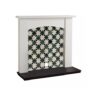 Focal Point Nebraska White & Black MDF Timeless Fireplace Surround Set