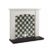 Focal Point Nebraska White & Black MDF Timeless Fireplace Surround Set