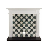 Focal Point Woodthorpe White & Black MDF Timeless Fireplace Surround Set