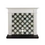Focal Point Woodthorpe White & Black MDF Timeless Fireplace Surround Set