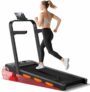 Folable Walking Pad with 15% Incline, 3.0 HP Under Desk Treadmill for Home