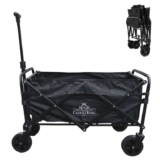 Foldable 100L/100kg Camping Trolley Cart Wagon Beach Garden Festival Buggy Black – sold by Gadgetcking