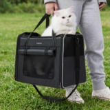 Foldable Cat Carrier for Travel, 43.5×29.5x34cm – discount applied at checkout. Sold by Bedsure Comfy Pet FBA