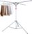 Foldable Clothes Airer, Adjustable Height 120-170cm Clothes Drying Stand Indoor, Laundry Rack Tripod Design with 4 Arms for Hangers, Saving-space & Easy Setup