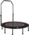 Foldable Fitness Trampoline for Adults – Max 400lbs Capacity, Steel Frame Exercise Rebounder with Adjustable Handrail, Indoor Outdoor Mini Trampoline for Home Gym Workout