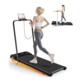 Foldable Under-Desk Walking Pad, 7% Incline, 18 Km/h