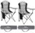 Folding Camping Chair High Back Padded with Cup Holder Side Pocket Portable – Thinkprice (UK Mainland)